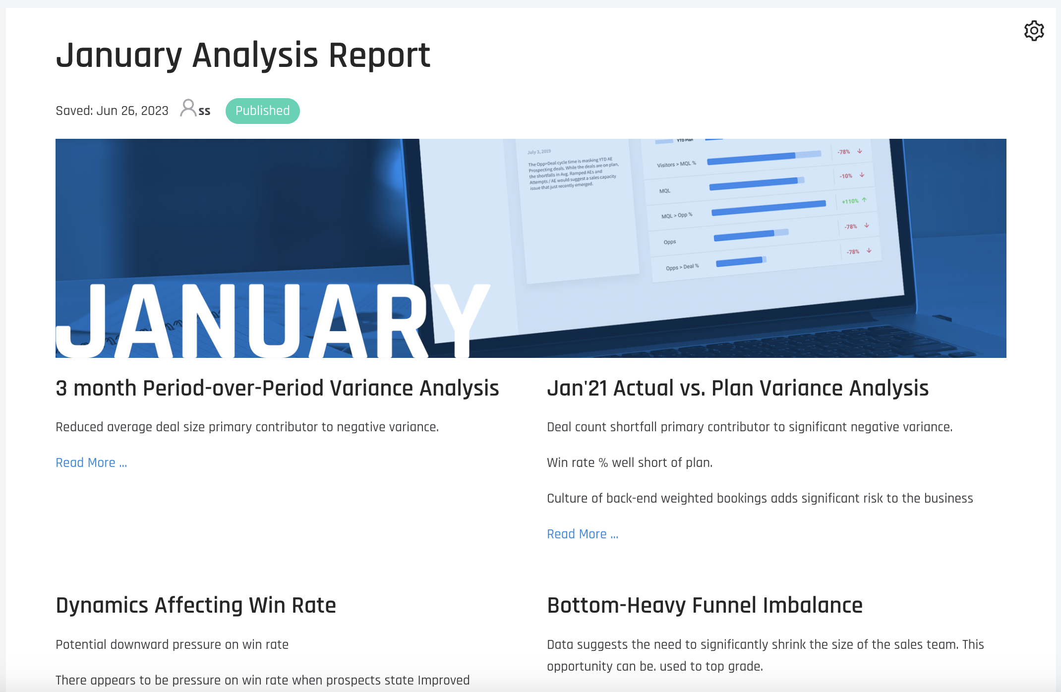 Analyst Report - Month